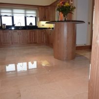 Polished Crema Marfil Kitchen Tiler