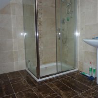 Crema Marfil Shower Tiling