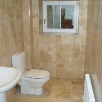 Travertine Shower Room