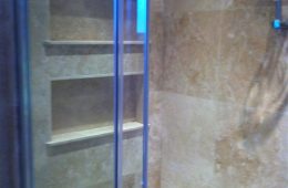 Shelves Tiled in a Shower