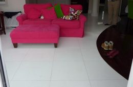 Floor Tiling White Marble Kitchen