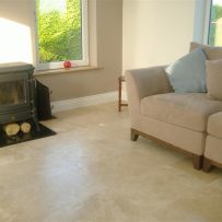 Floor Tiling Travertine Sunroom Floor