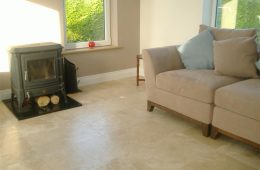 Floor Tiling Travertine Sunroom Floor