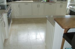 Floor Tiling Crema Marfil Kitchen